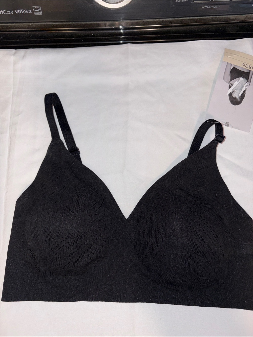 Wireless Smooth Design Comfort Bralette Black Sz M